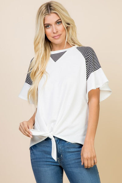 White French Terry Top