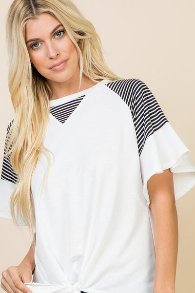 White French Terry Top