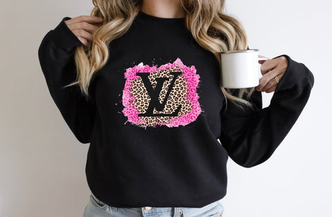 Pink Leopard LV Sweatshirt