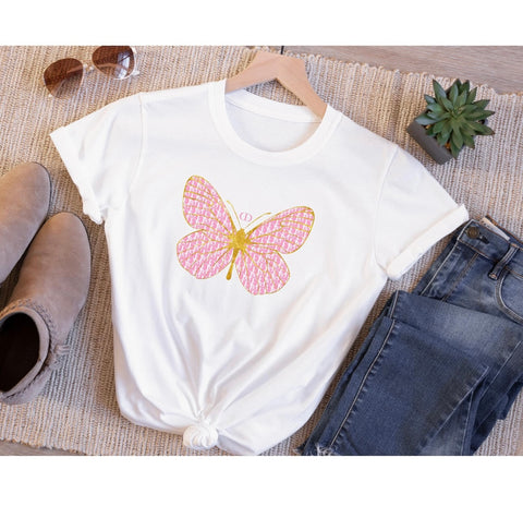 CD Pink Butterfly T-Shirt