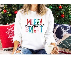 Merry & Bright Colorful Sweatshirt